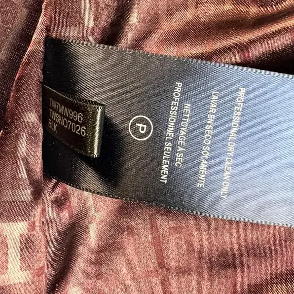 Tommy Hilfiger Womens Peacoat Wool Blend Sailor Coat Double Breast Lined Blk XL - Picture 15 of 16